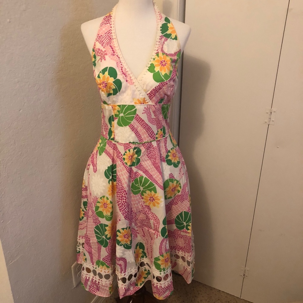 Lilly Pulitzer Sunbather Print Halter Dress